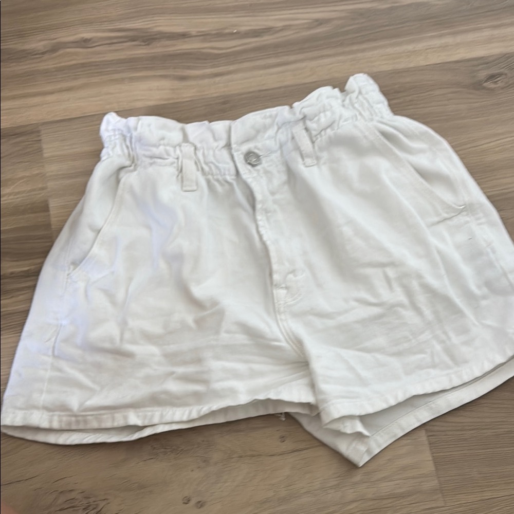 Kensie ‘The High Rise Short’ White Vintage Women's Shorts